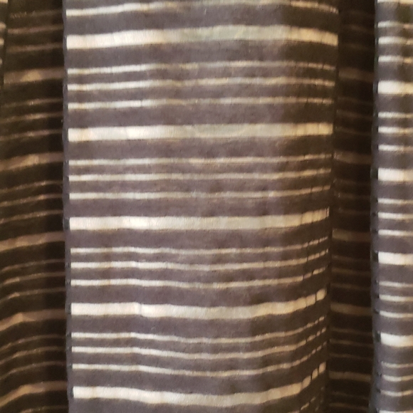 BCBG Black Nude Illusion Shadow Striped Dress sz 8 - Picture 5 of 10